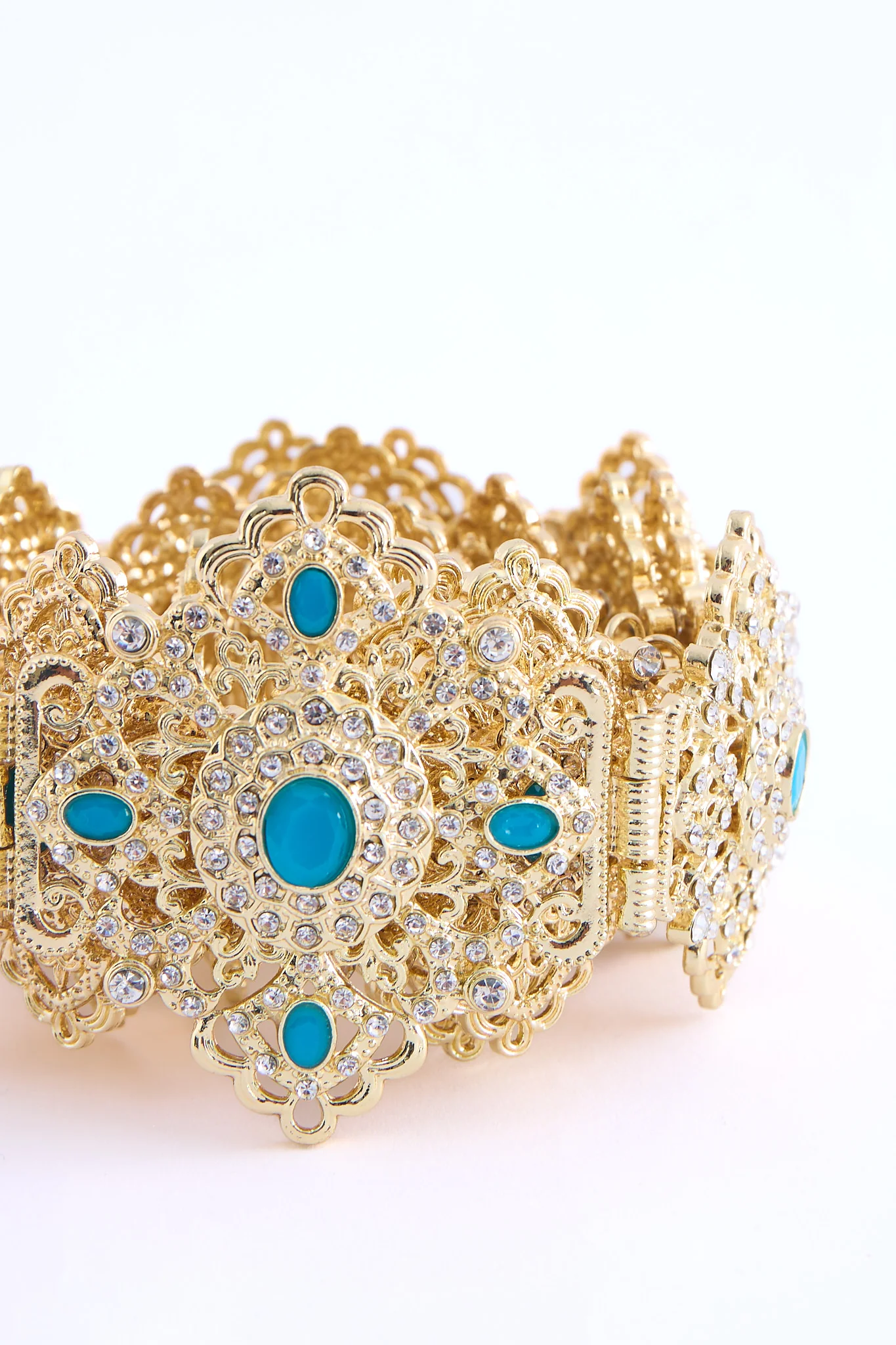 Shin Gold/Aquablue Belt - Image 3