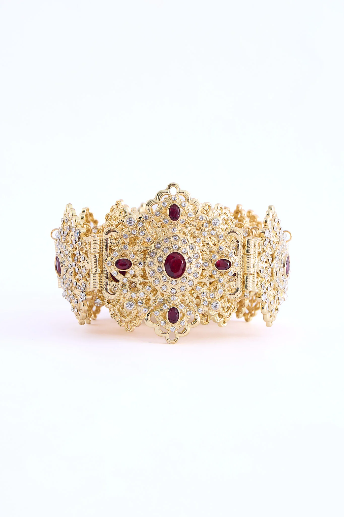 Shin Gold/Bordeaux Belt - Image 2