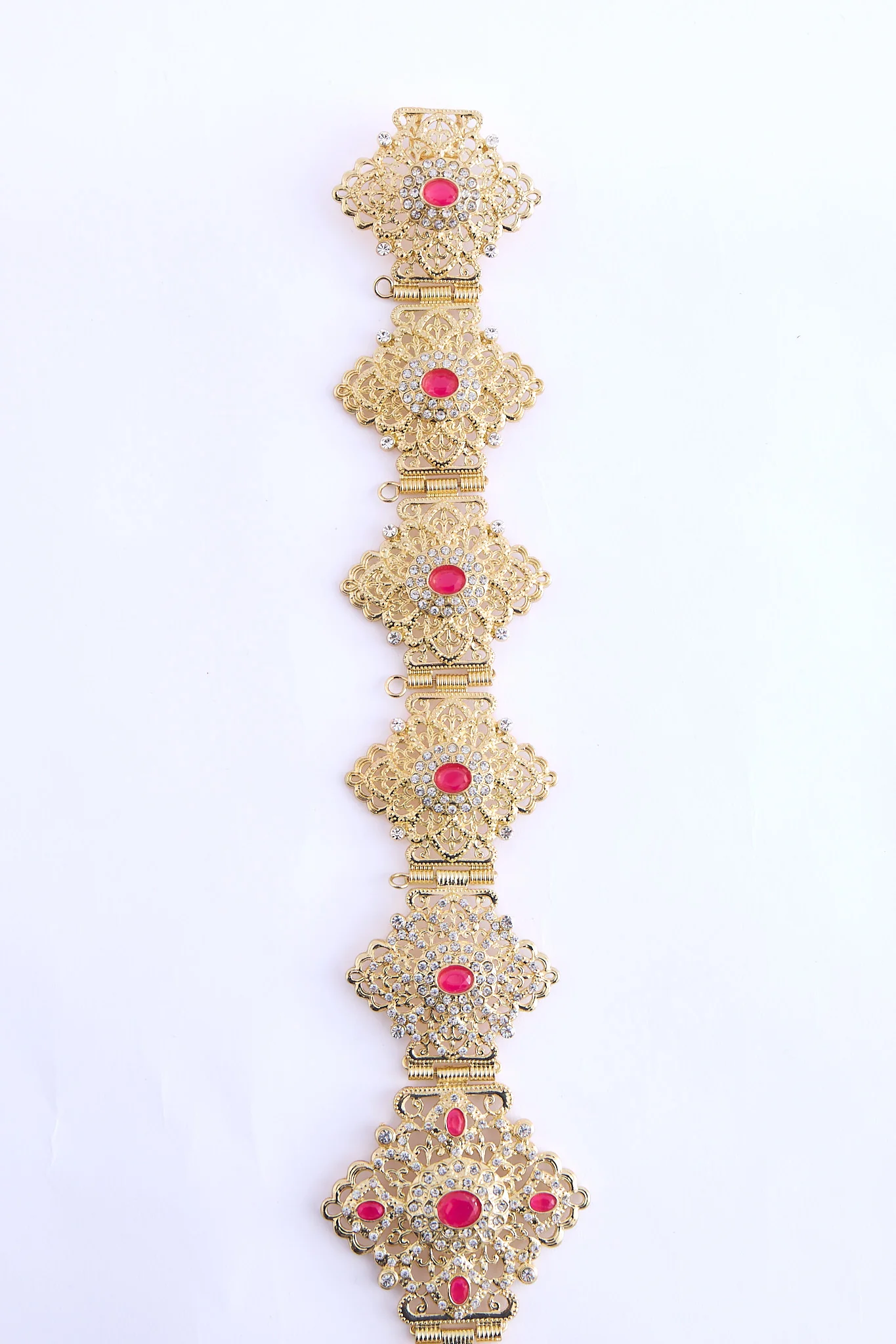 Shin Gold/Fuchsia Belt - Image 2