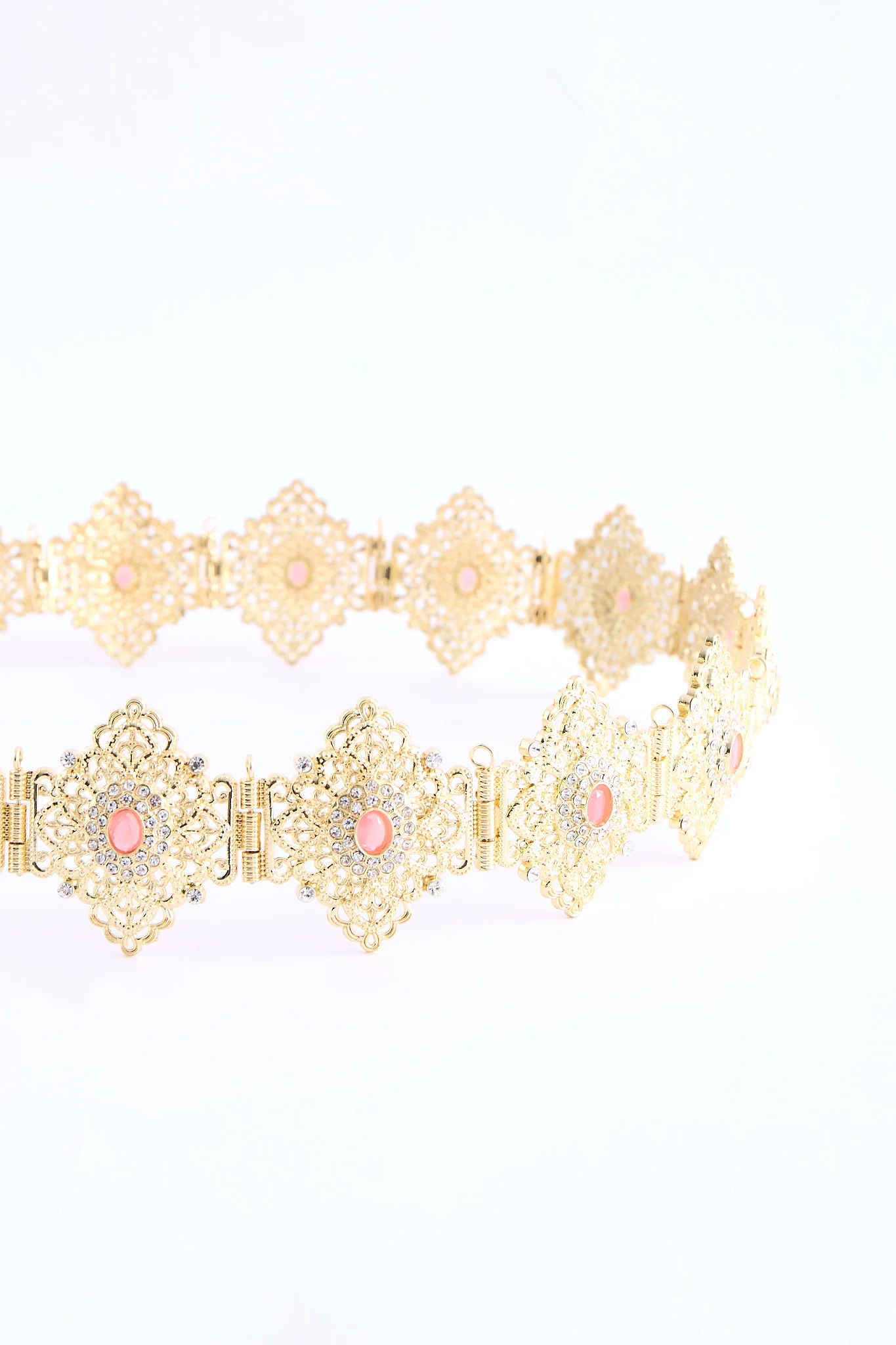 Shin Gold/Pink Belt