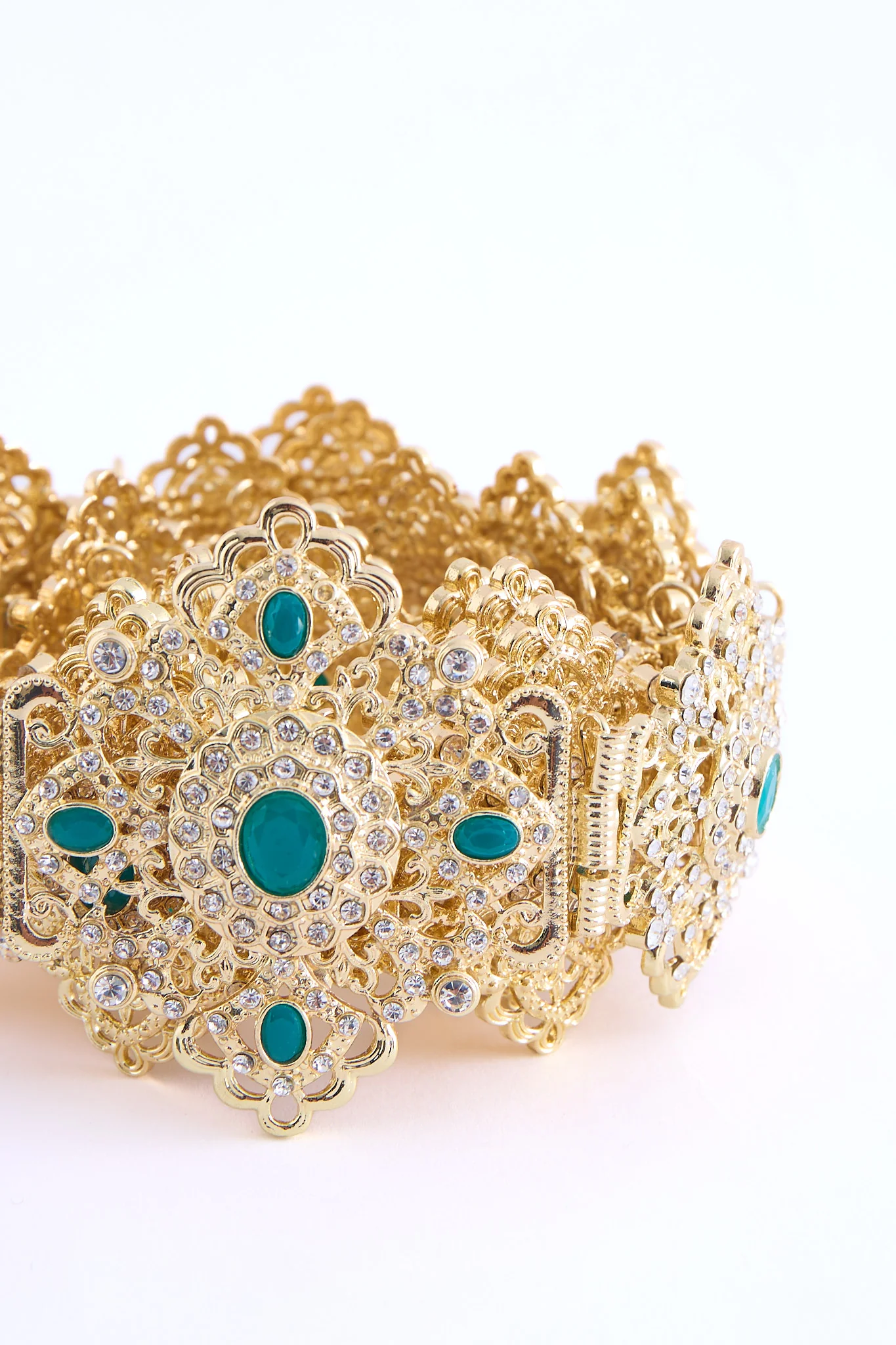 Shin Gold/Teal Belt - Image 3