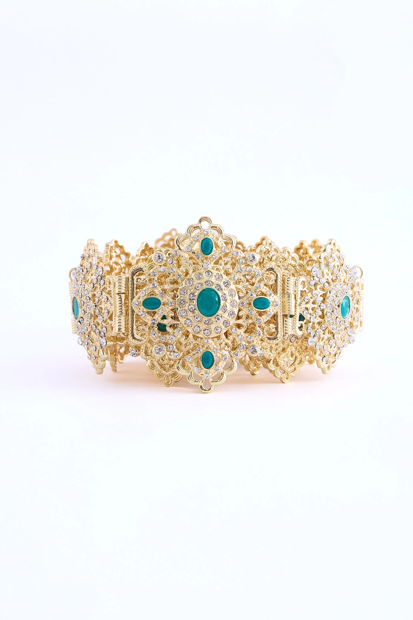 Shin Gold/Teal Belt - Image 4