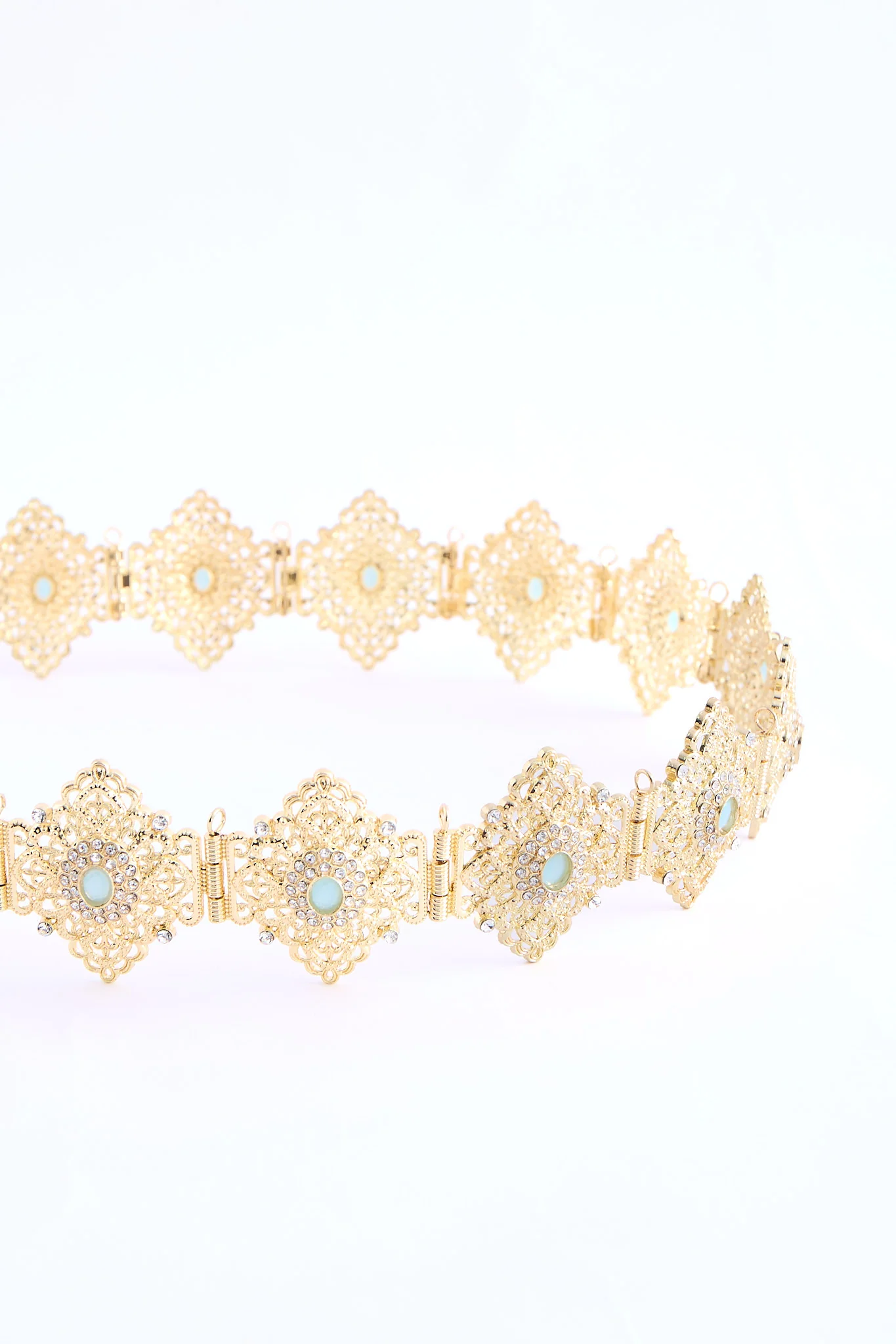 Shin Gold/Turquoise Belt