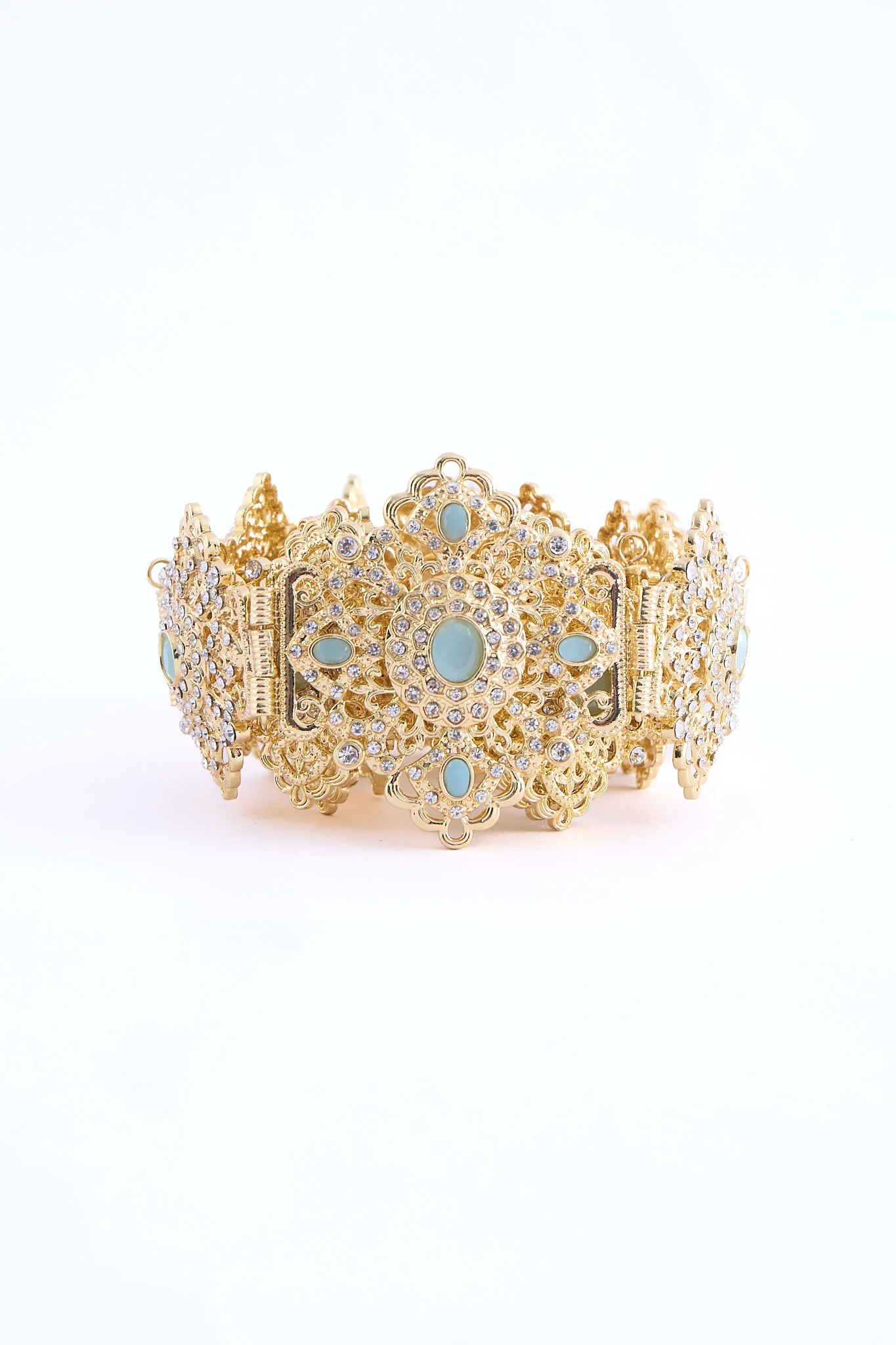 Shin Gold/Turquoise Belt - Image 2