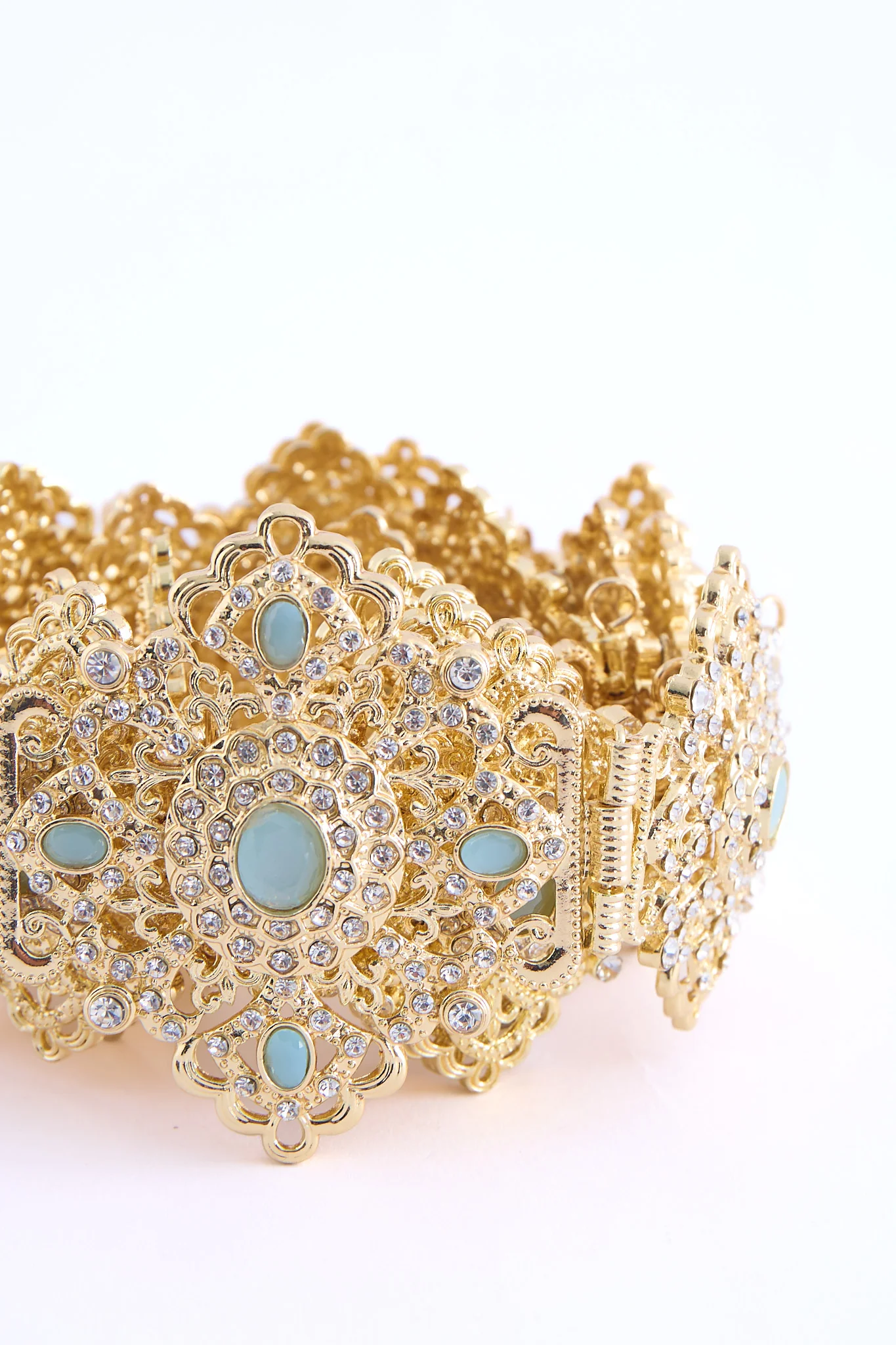 Shin Gold/Turquoise Belt - Image 3