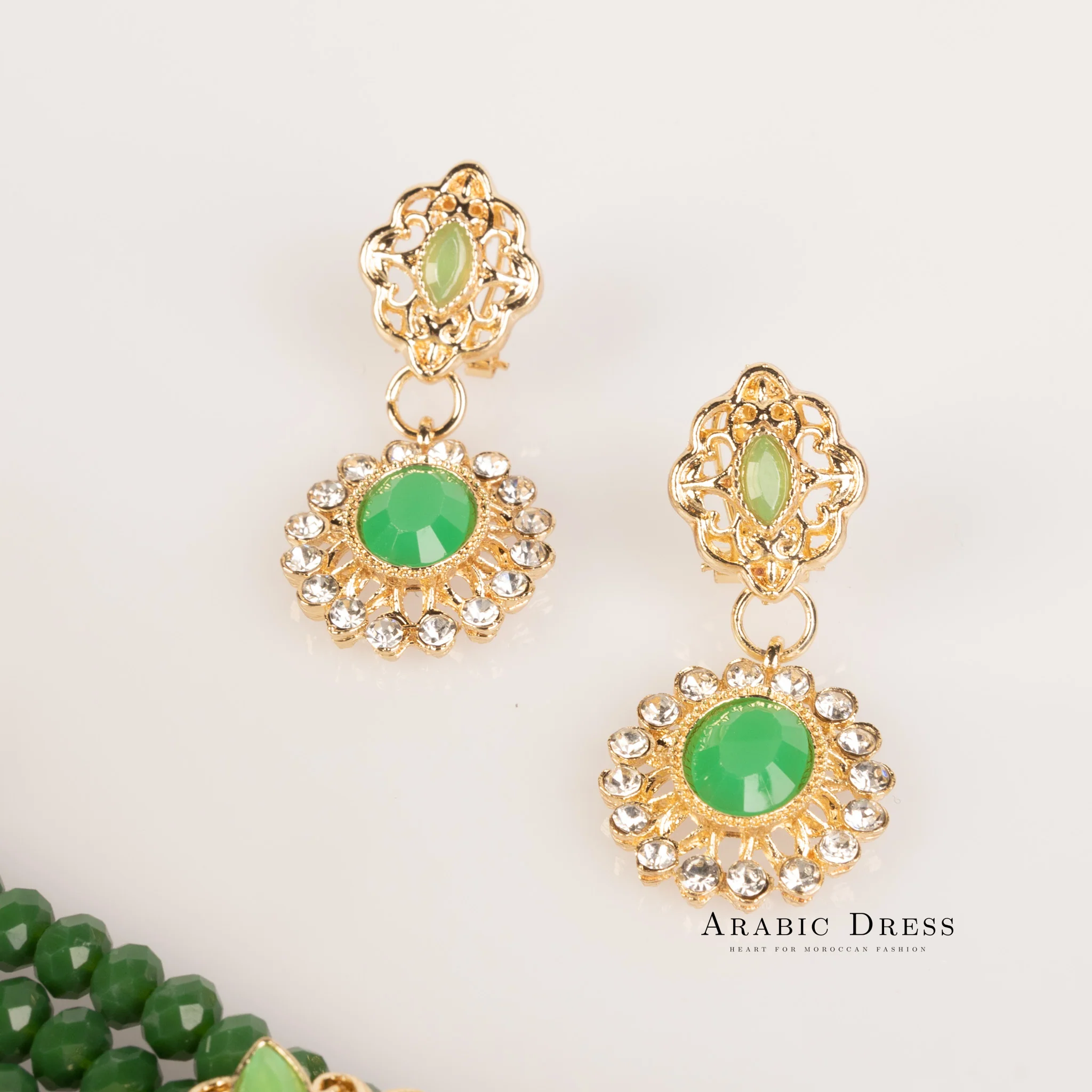Sisi green necklace set - Image 2