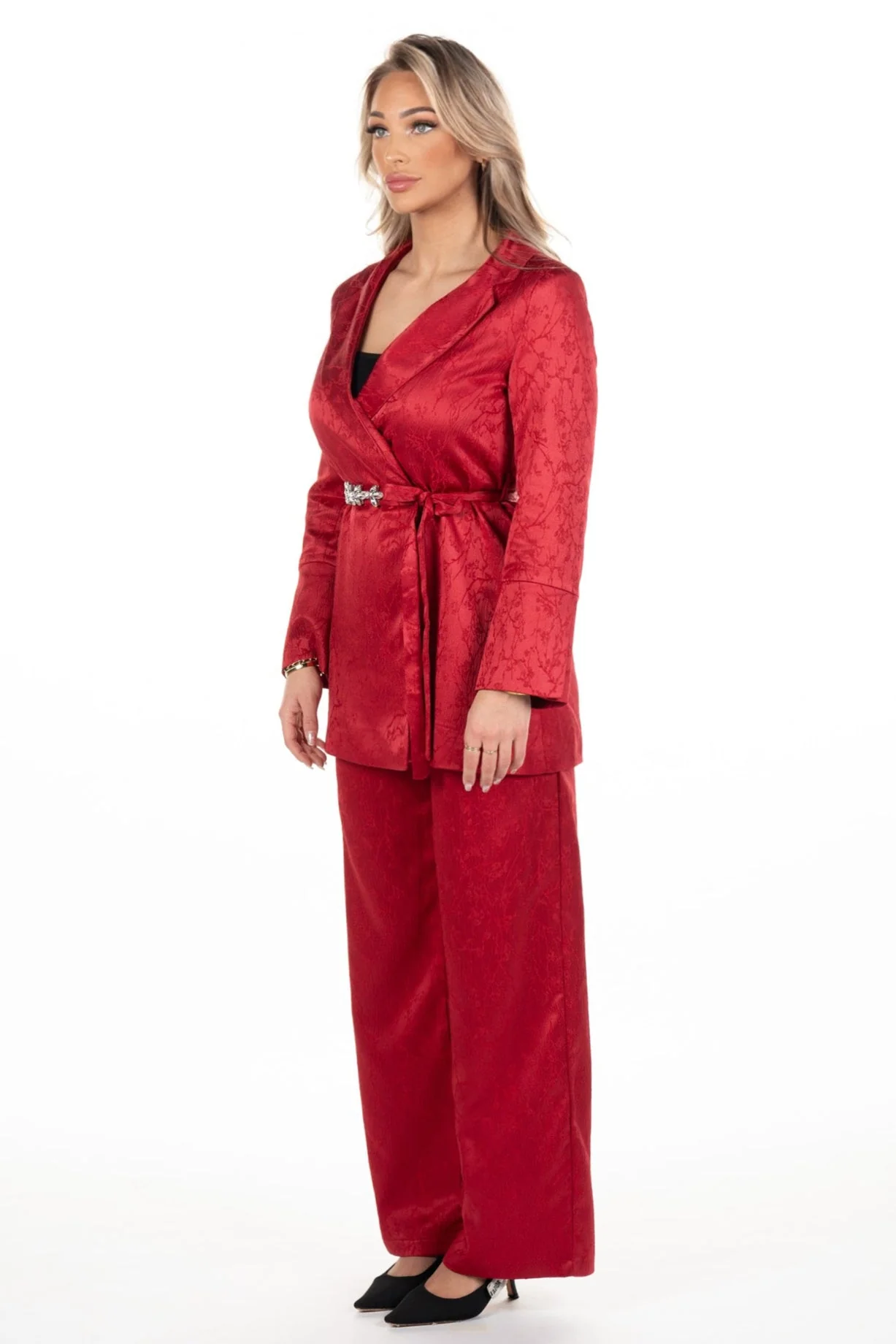 Trouser Suit Jolie Wine Red - Image 4