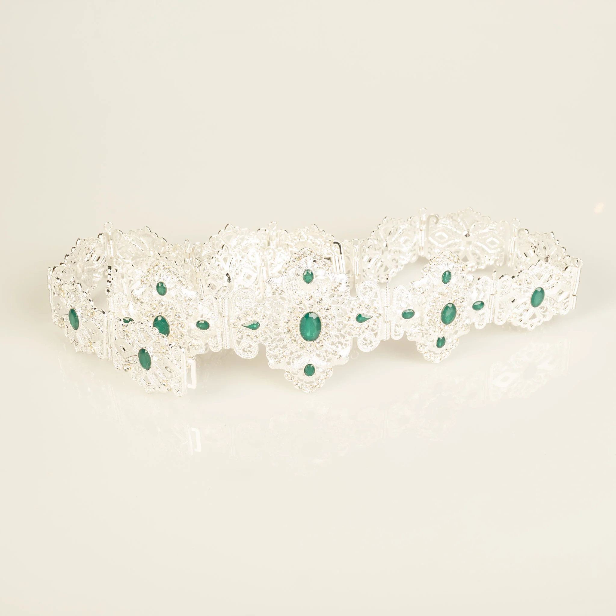 Zen Silver/Darkgreen Belt