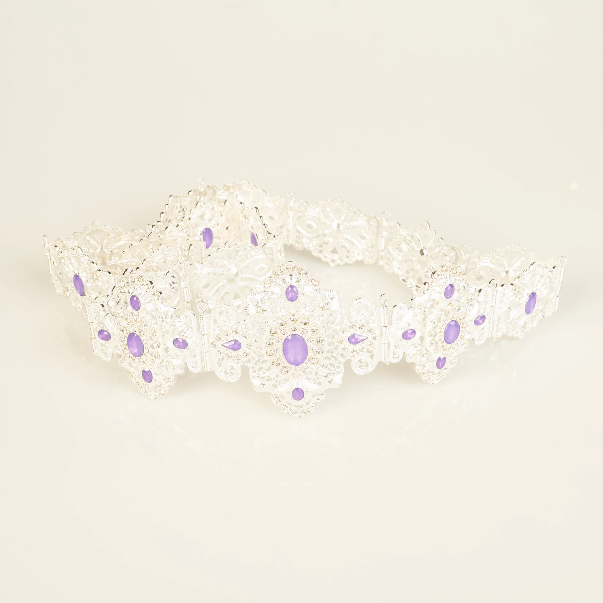 Zen  Silver /Violet Belt